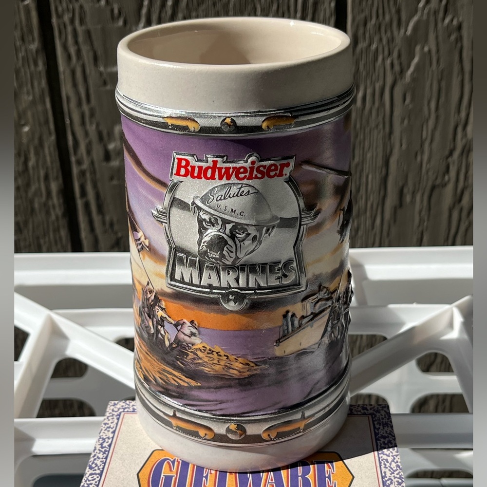Budweiser Anheuser-Busch Military Series Marines limited ed collectible stein